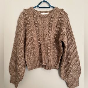 ASTR bubble sleeve sweater tagged large